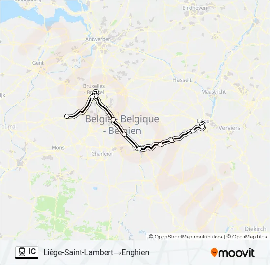 IC Train Line Map