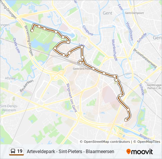 Erfenis werkgelegenheid AIDS 19 Route: Schedules, Stops & Maps - Gent Arteveldepark Perron 2 (Updated)