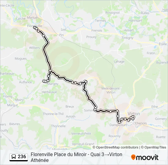 236 Bus Line Map