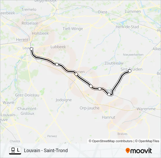 L Trein Line Map