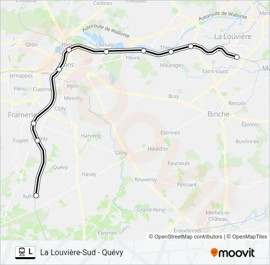 L Trein Line Map