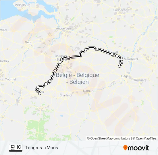 IC Train Line Map