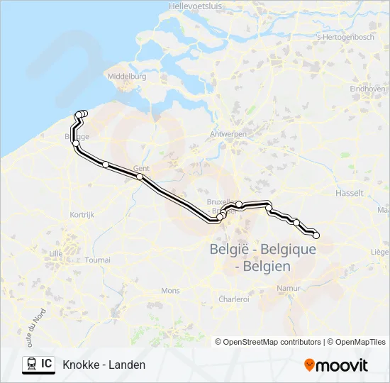 IC Train Line Map