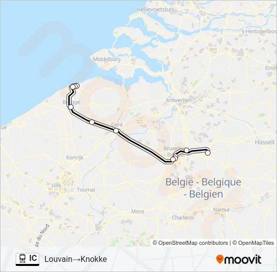 IC Train Line Map