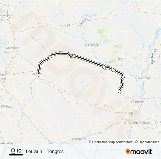 IC Train Line Map