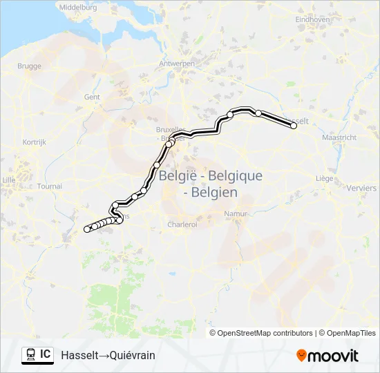 IC Train Line Map