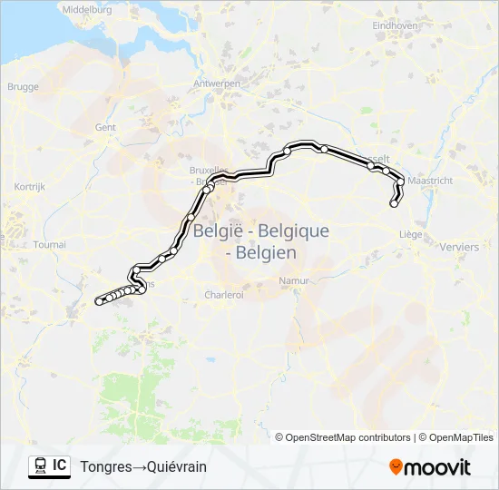 IC Train Line Map