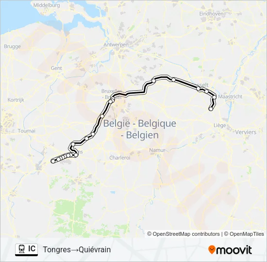 IC Train Line Map