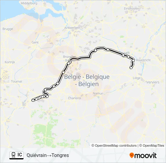 IC Train Line Map