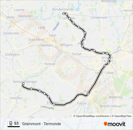S3 Train Line Map