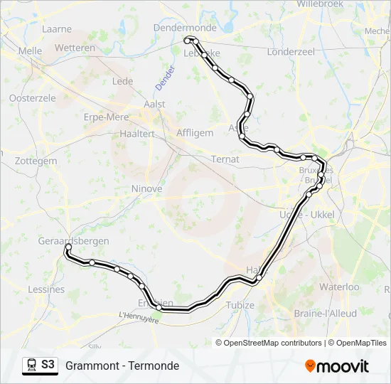 S3 Train Line Map