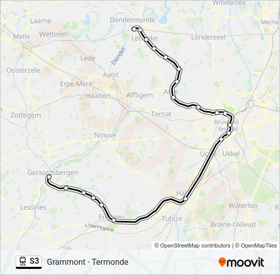 S3 Train Line Map