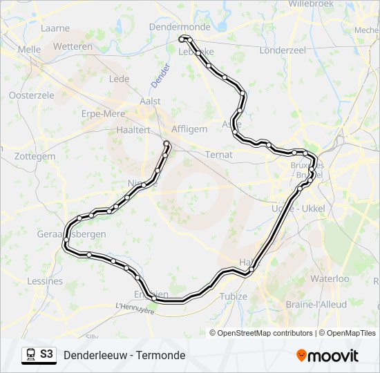 S3 Train Line Map