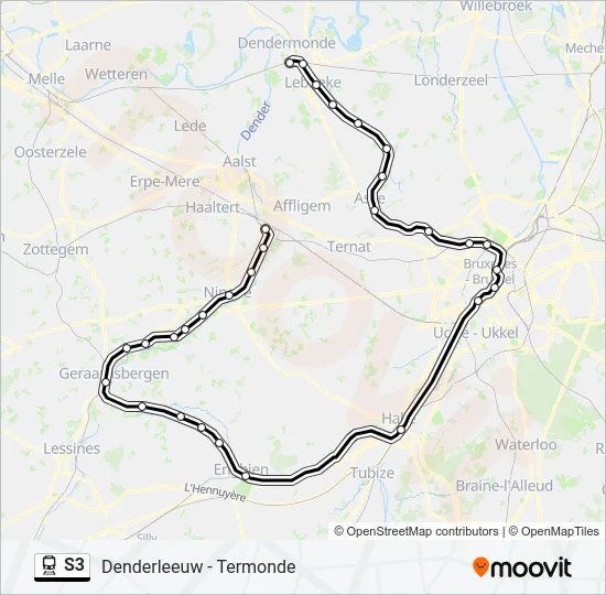 S3 Train Line Map