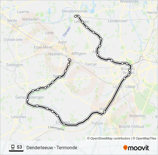 S3 Train Line Map