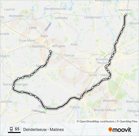 S5 Train Line Map
