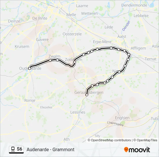 S6 Train Line Map
