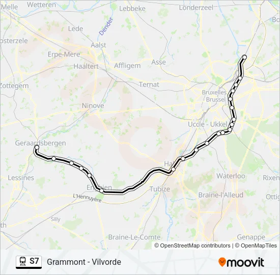 S7 Train Line Map