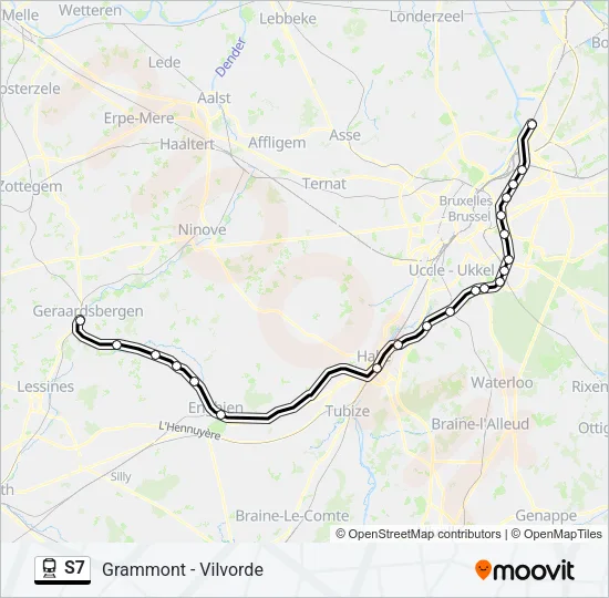 S7 Train Line Map