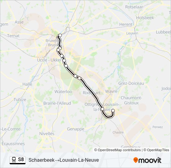 S8 Train Line Map