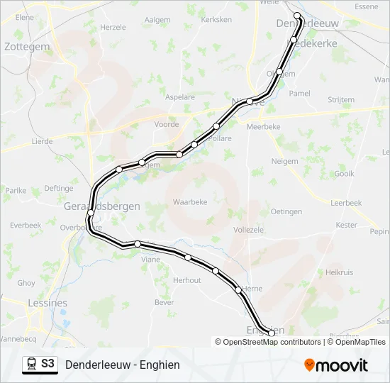 S3 Train Line Map