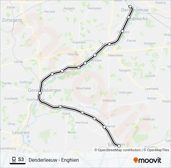 S3 Train Line Map