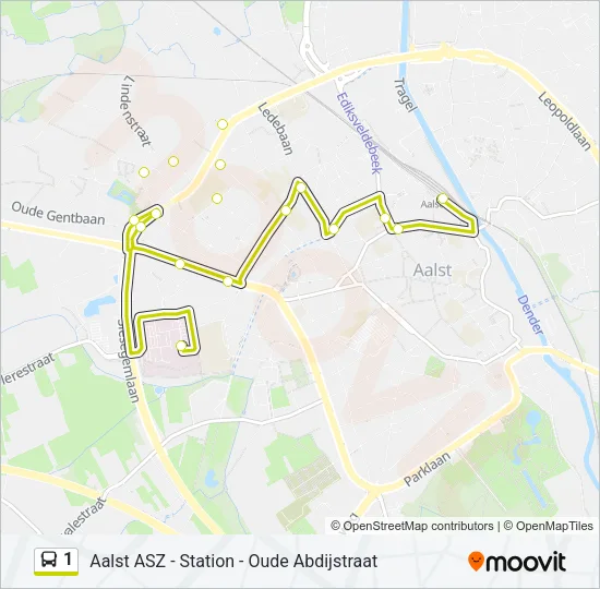 1 Bus Line Map