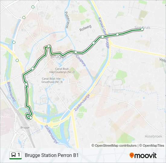 1 Bus Line Map