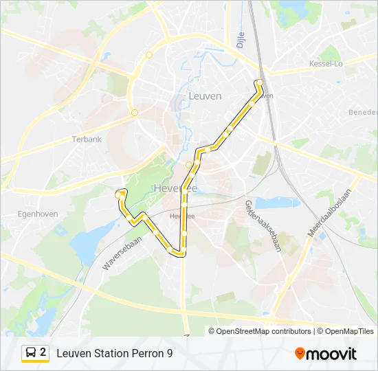 2 Bus Line Map