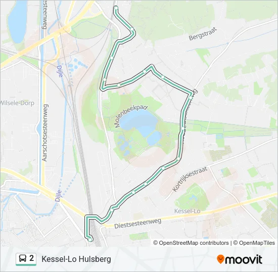 2 Bus Line Map