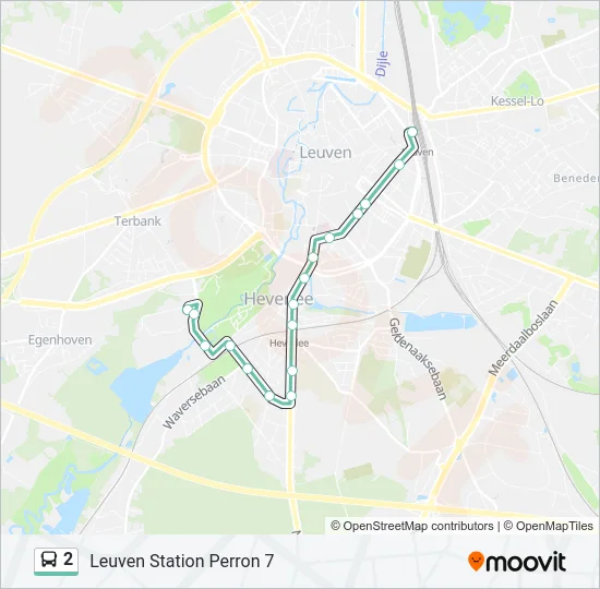 2 Bus Line Map