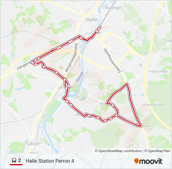 2 Bus Line Map