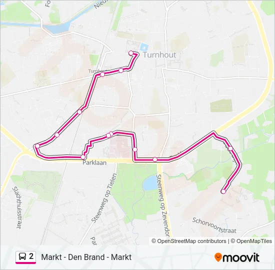 2 Bus Line Map