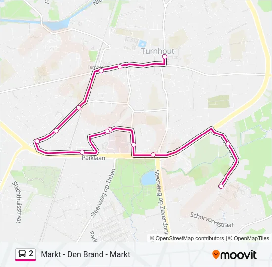 2 Bus Line Map