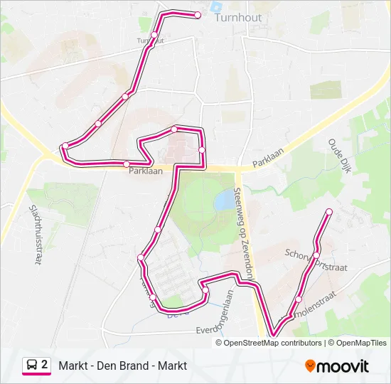 2 Bus Line Map