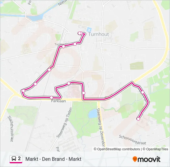 2 Bus Line Map