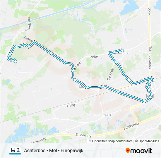 2 Bus Line Map