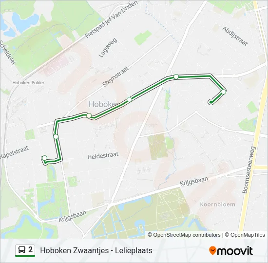 2 Bus Line Map