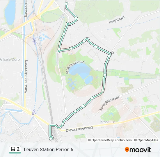 2 Bus Line Map
