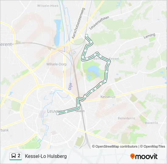 2 Bus Line Map