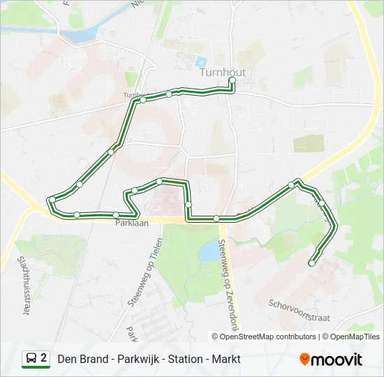2 Bus Line Map