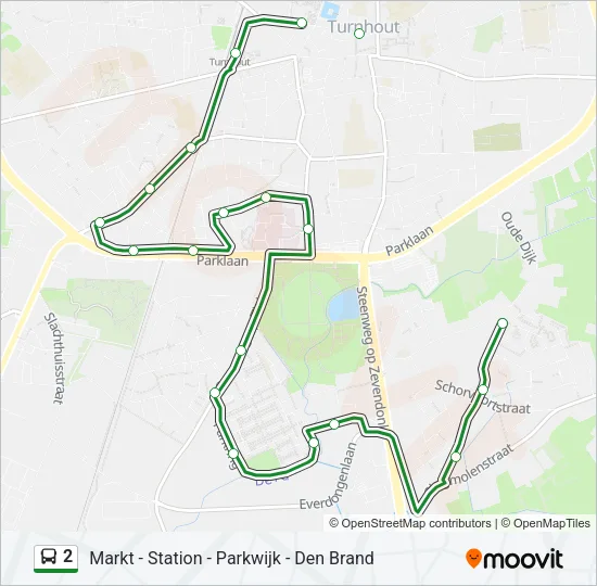 2 Bus Line Map