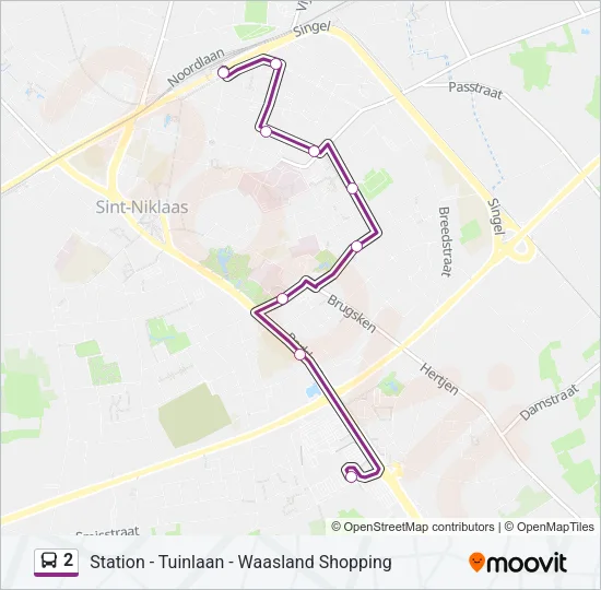 2 Bus Line Map