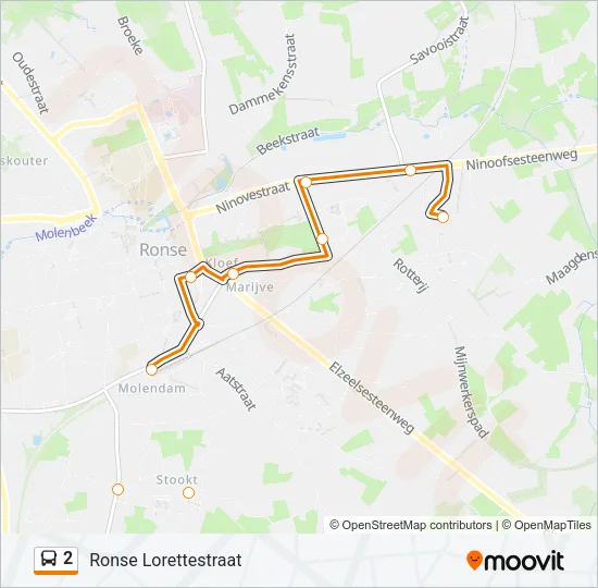 2 Bus Line Map