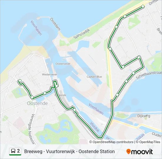 2 Bus Line Map