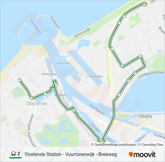 2 Bus Line Map