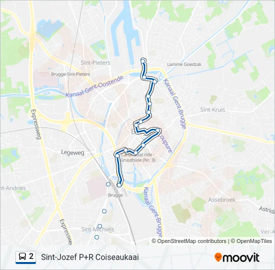 2 Bus Line Map