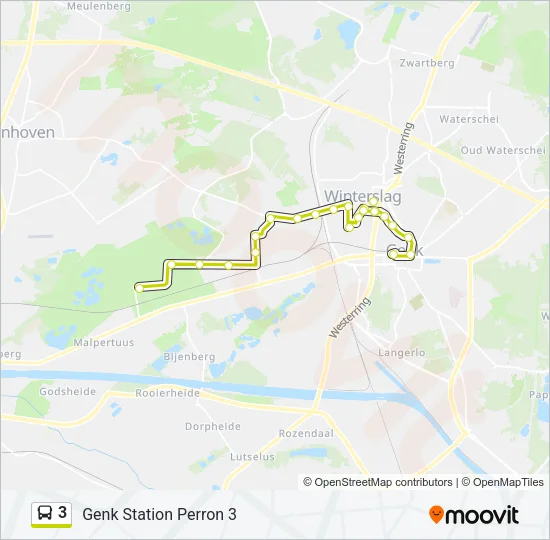 3 Bus Line Map