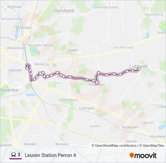 3 Bus Line Map