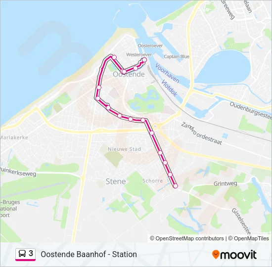 3 Bus Line Map